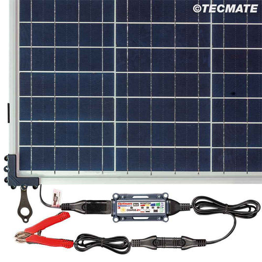 OptiMate Solar DUO TM522-D4TK: OFF-GRID series 40W 12V lead-acid or lithium battery charger Travel / Camping Kit