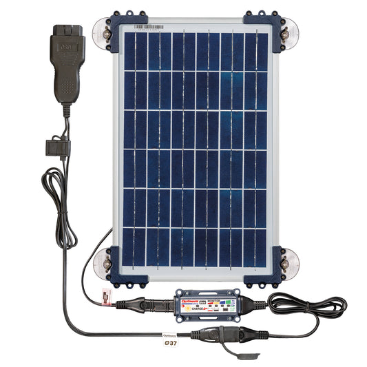 OptiMate Solar DUO 10W Car Kit – Smart Solar Battery Charger & Maintenance 12V with OBDII Adapter – Safe Battery Maintenance for Car, Motorhome, ATV, Motor & Jet Ski – Water Resistant System TM522-D1CK