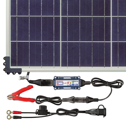 OptiMate Solar TM523-8: OFF-GRID series 80W Solar 12V lead-acid Battery Charger & Maintainer