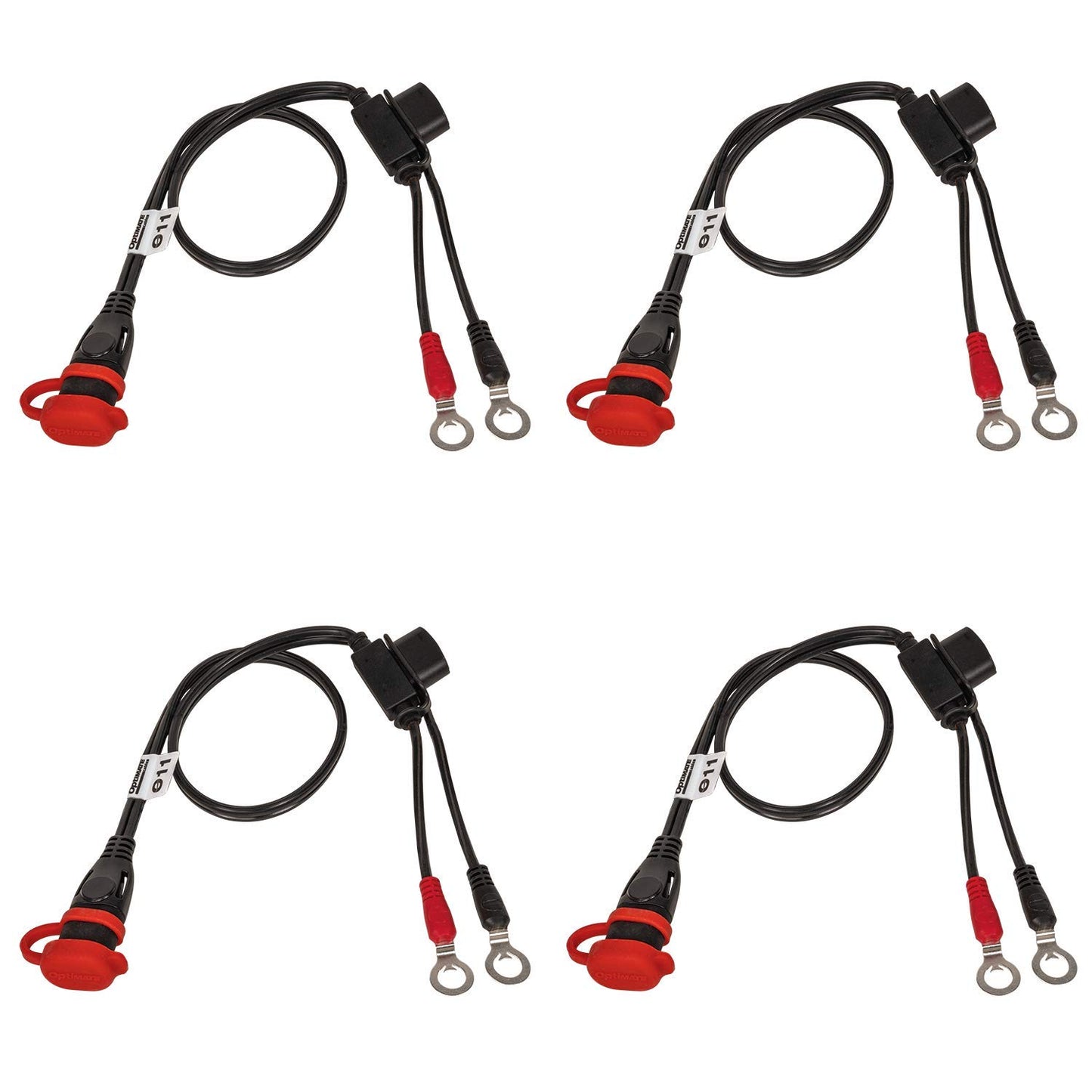 OptiMate CABLE O-11 x4 Weatherproof Battery Lead, Heavy Duty/Auto/Marine - TecMate USA