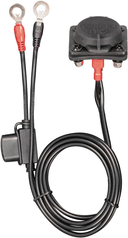 OptiMate O-97P12, 12V Magnetic Port Lead for a Safe Battery Charger Connection - TecMate USA