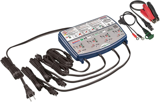OptiMate Lithium 4s Quad Bank 0.8A, The Expert Battery Saving Charger for 12.8/13.2V Lithium Motorcycle and Powersport Batteries - TecMate USA - View 2 - View 3