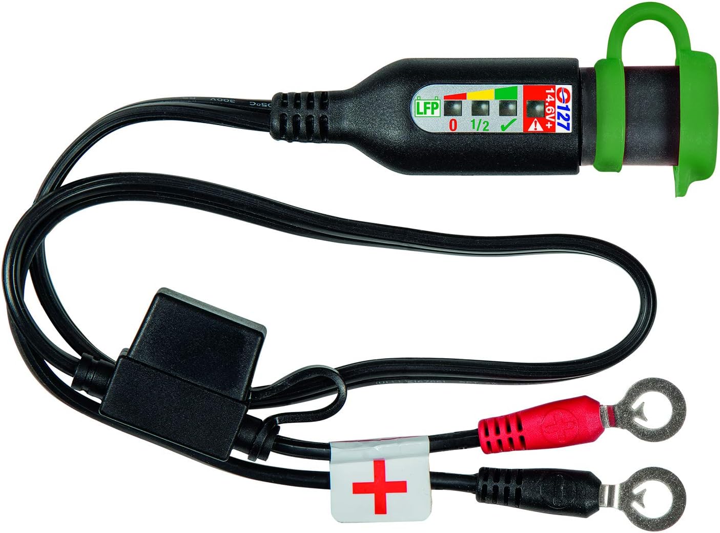 OptiMATE MONITOR O-127JAR Permanent Power Sport Battery Lead With Integrated Battery Status/Charge System Monitor For 12.8/13.2V Lithium - TecMate USA - View 2 - View 3