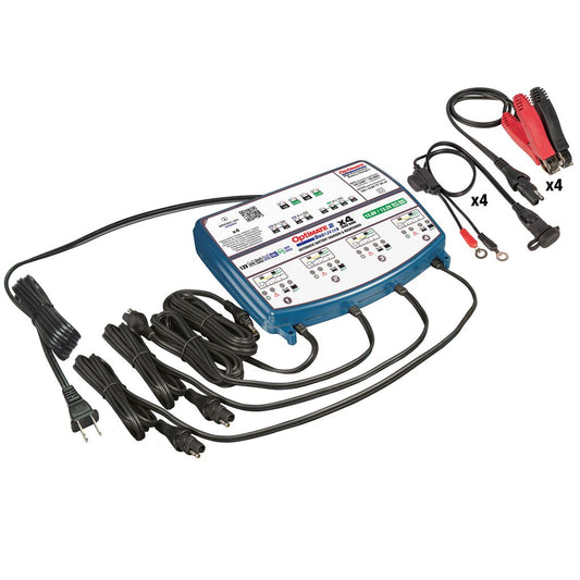OptiMate 2 DUO x 4 BANK: BRONZE series 12V 2A lead-acid & lithium battery charger & maintainer x 4