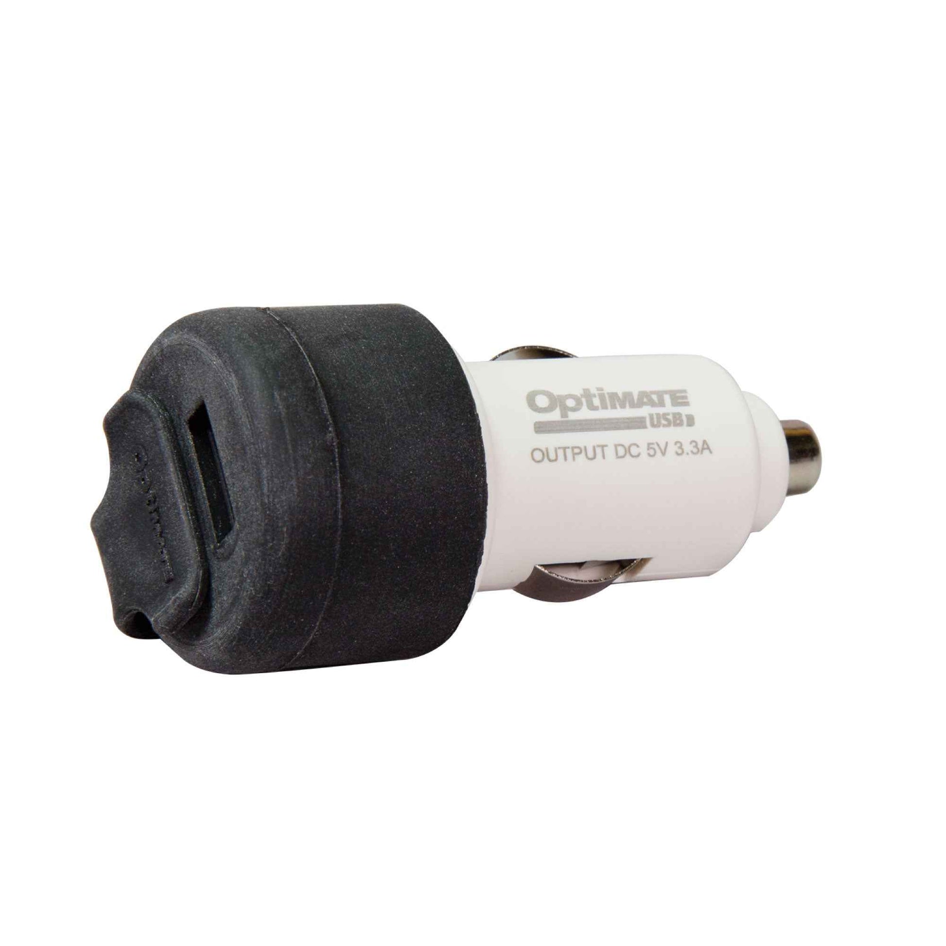 OptiMate Dual USB Charger for 12V Cigarette Sockets (3300mA) - USB O-106