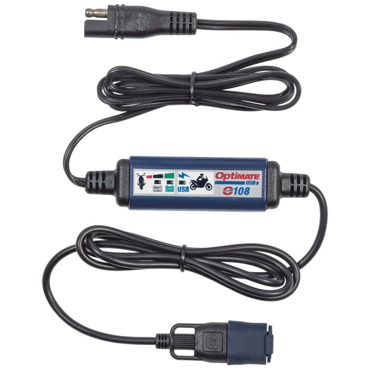 OptiMate Smart In-Line SAE USB Charger (3300mA, 150 cm Cable) - USB O-108v2 - Tecmate USA