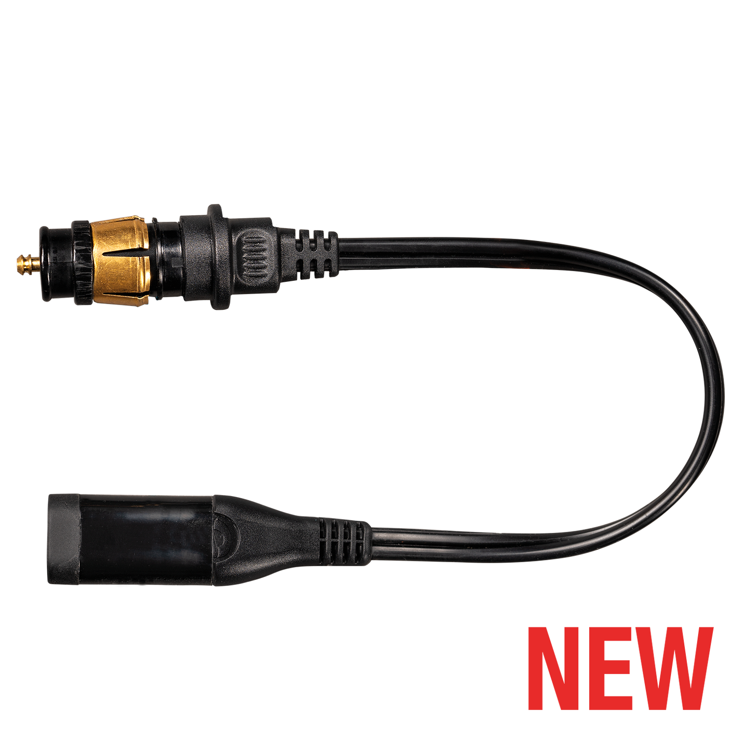 OptiMate O-22 Heavy Duty Weatherproof AUTO 12V Cigarette Plug to Standard 2-Pin SAE Adapter Cable - TecMate USA