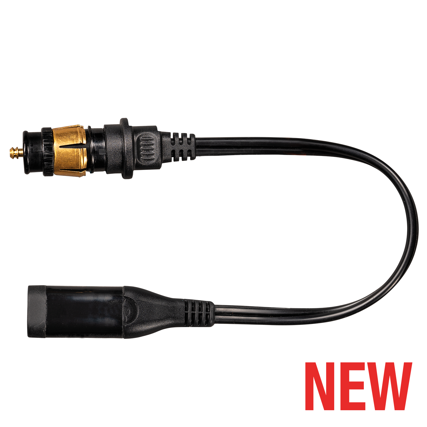 OptiMate O-22 Heavy Duty Weatherproof AUTO 12V Cigarette Plug to Standard 2-Pin SAE Adapter Cable - TecMate USA