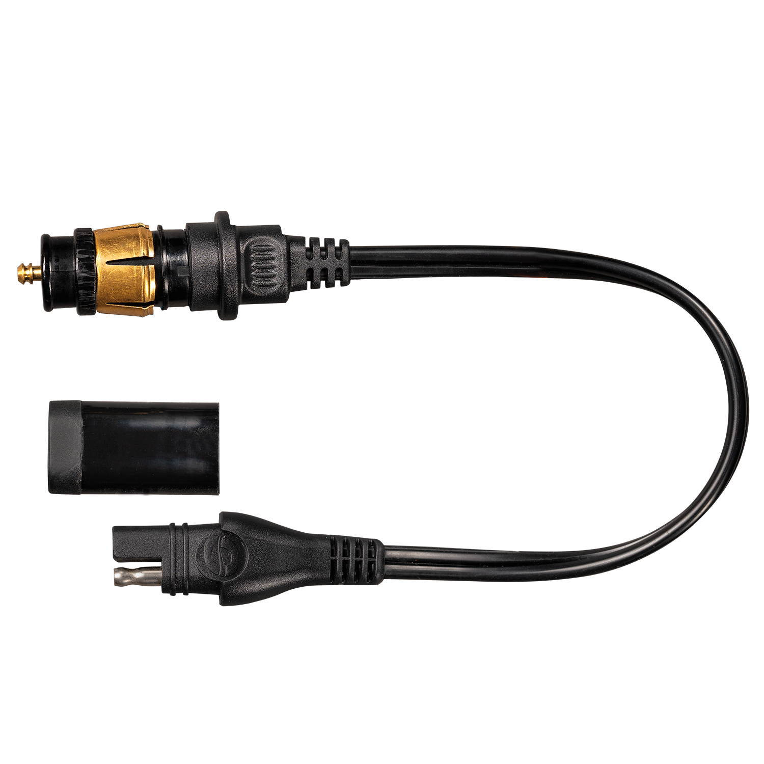 OptiMate O-22 Heavy Duty Weatherproof AUTO 12V Cigarette Plug to Standard 2-Pin SAE Adapter Cable - TecMate USA - View 2