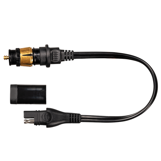 OptiMate O-22 Heavy Duty Weatherproof AUTO 12V Cigarette Plug to Standard 2-Pin SAE Adapter Cable - TecMate USA - View 2