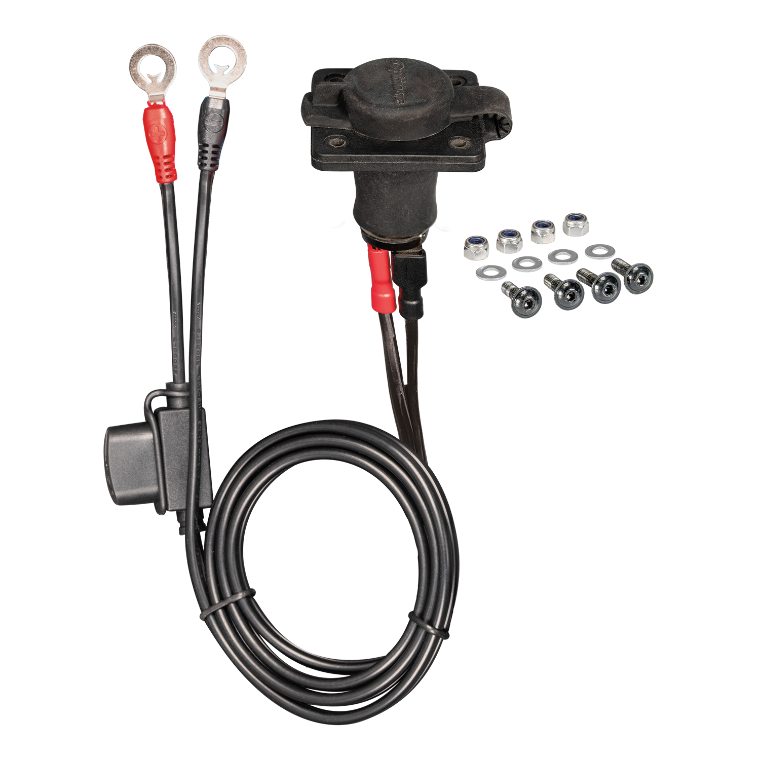 Optimate O-46 KIT – Complete 12V External Power Connection with O-22 Plug & O-46 Socket for Industrial, Trailers, Automotive or Powersport. - TecMate USA - View 2 - View 3 - View 4