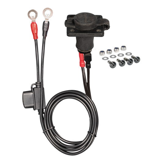 Optimate O-46 12V Socket – Heavy-Duty External Power/Charging Port for Automotive, Industrial, Trailers and Powersport Vehicles. - TecMate USA - View 2 - View 3 - View 4