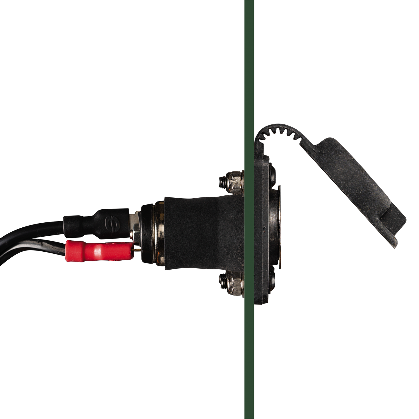 Optimate O-46 12V Socket – Heavy-Duty External Power/Charging Port for Automotive, Industrial, Trailers and Powersport Vehicles. - TecMate USA - View 2 - View 3