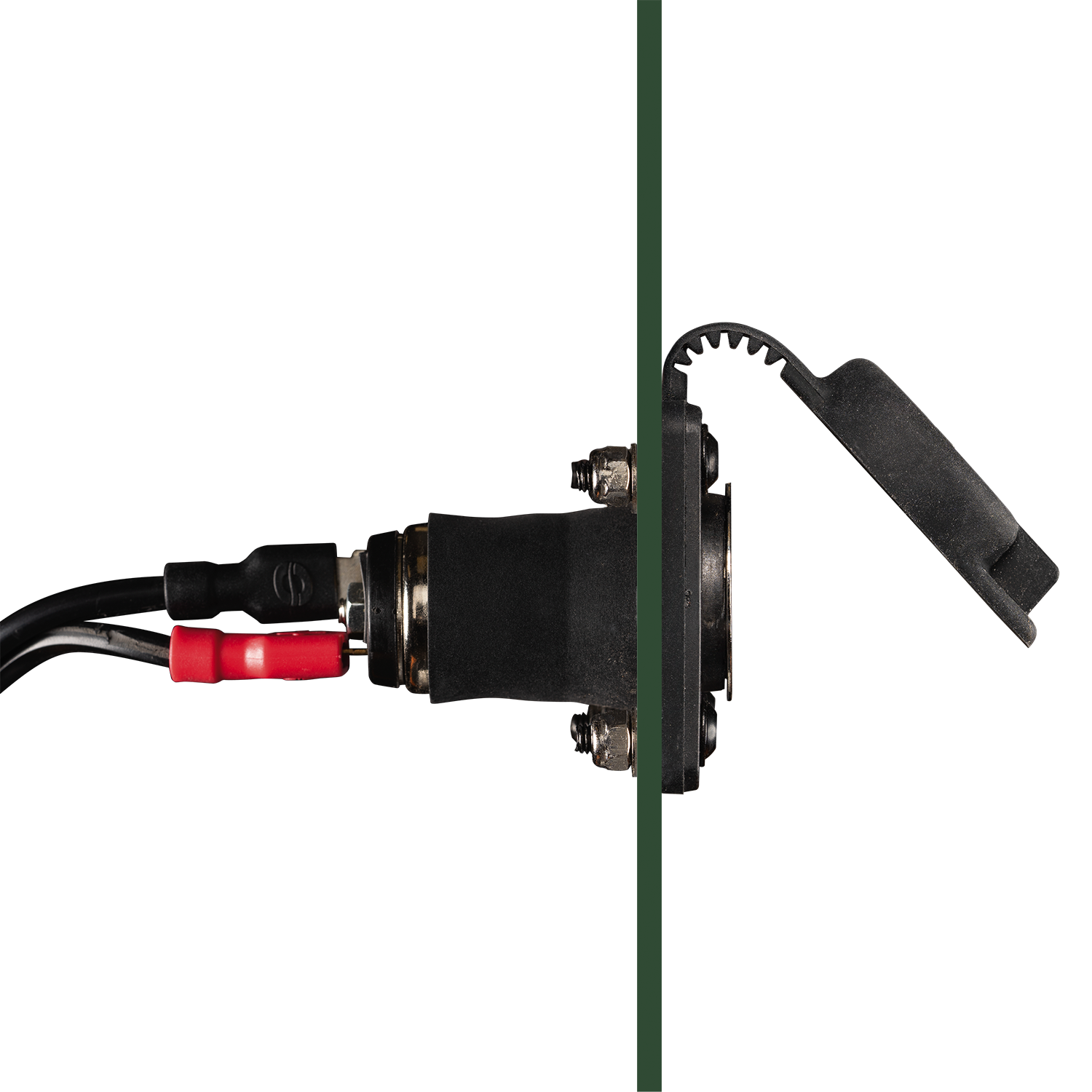 Optimate O-46 12V Socket – Heavy-Duty External Power/Charging Port for Automotive, Industrial, Trailers and Powersport Vehicles. - TecMate USA - View 2 - View 3
