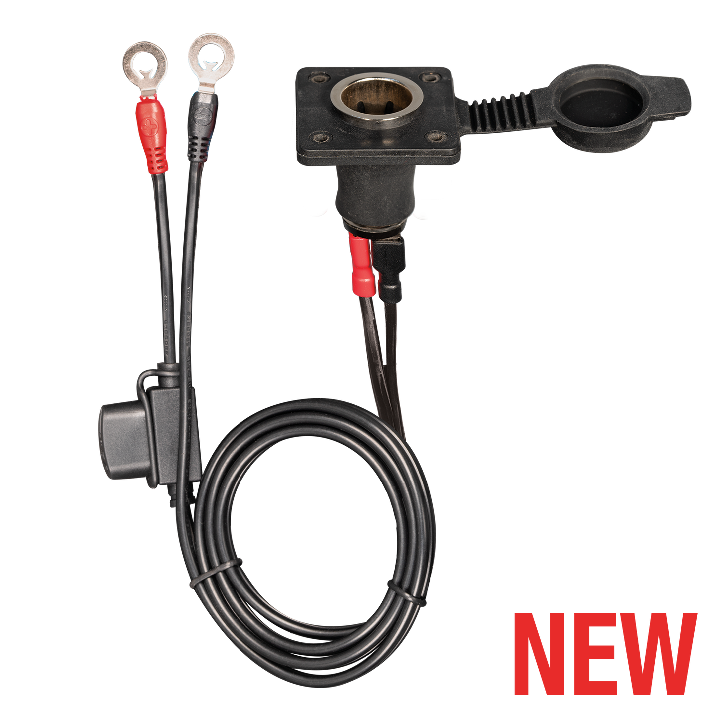 Optimate O-46 12V Socket – Heavy-Duty External Power/Charging Port for Automotive, Industrial, Trailers and Powersport Vehicles. - TecMate USA