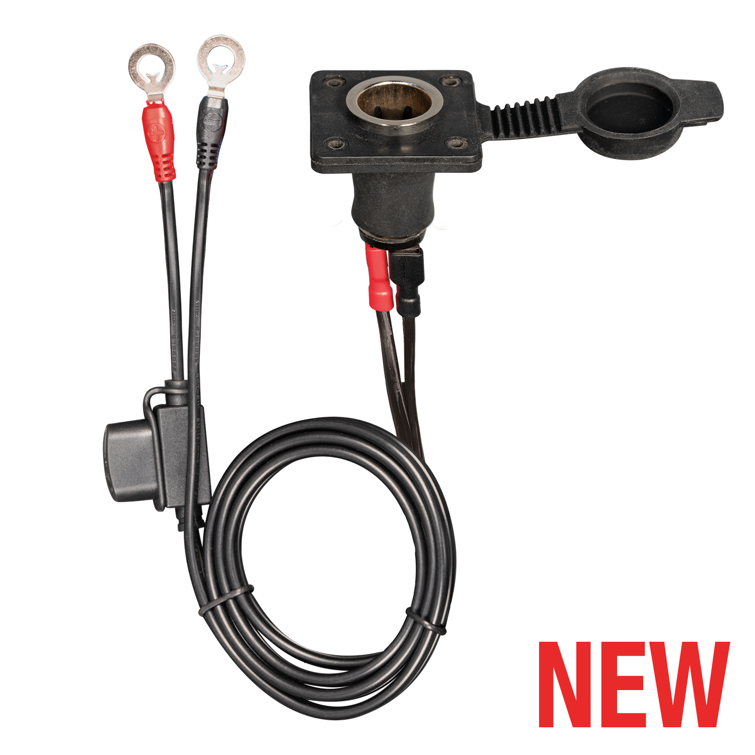 Optimate O-46 12V Socket – Heavy-Duty External Power/Charging Port for Automotive, Industrial, Trailers and Powersport Vehicles. - TecMate USA