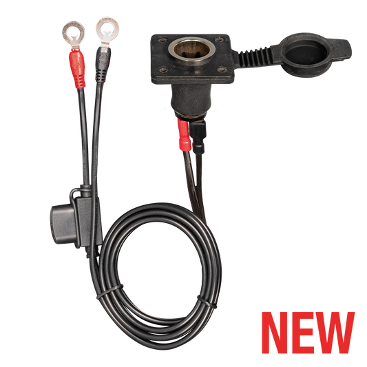 Optimate O-46 12V Socket – Heavy-Duty External Power/Charging Port for Automotive, Industrial, Trailers and Powersport Vehicles. - TecMate USA