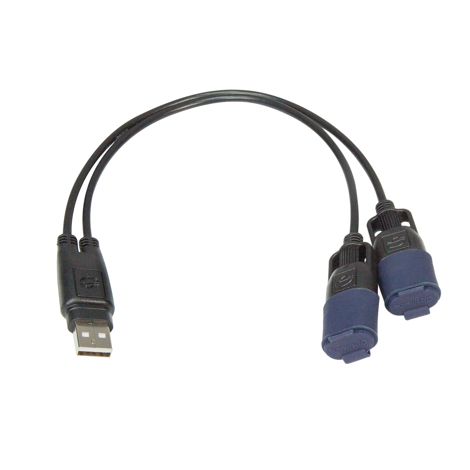 OptiMate – USB 2:1 Y-Splitter Cable with Weatherproof Connection - USB O-110 - Tecmate USA
