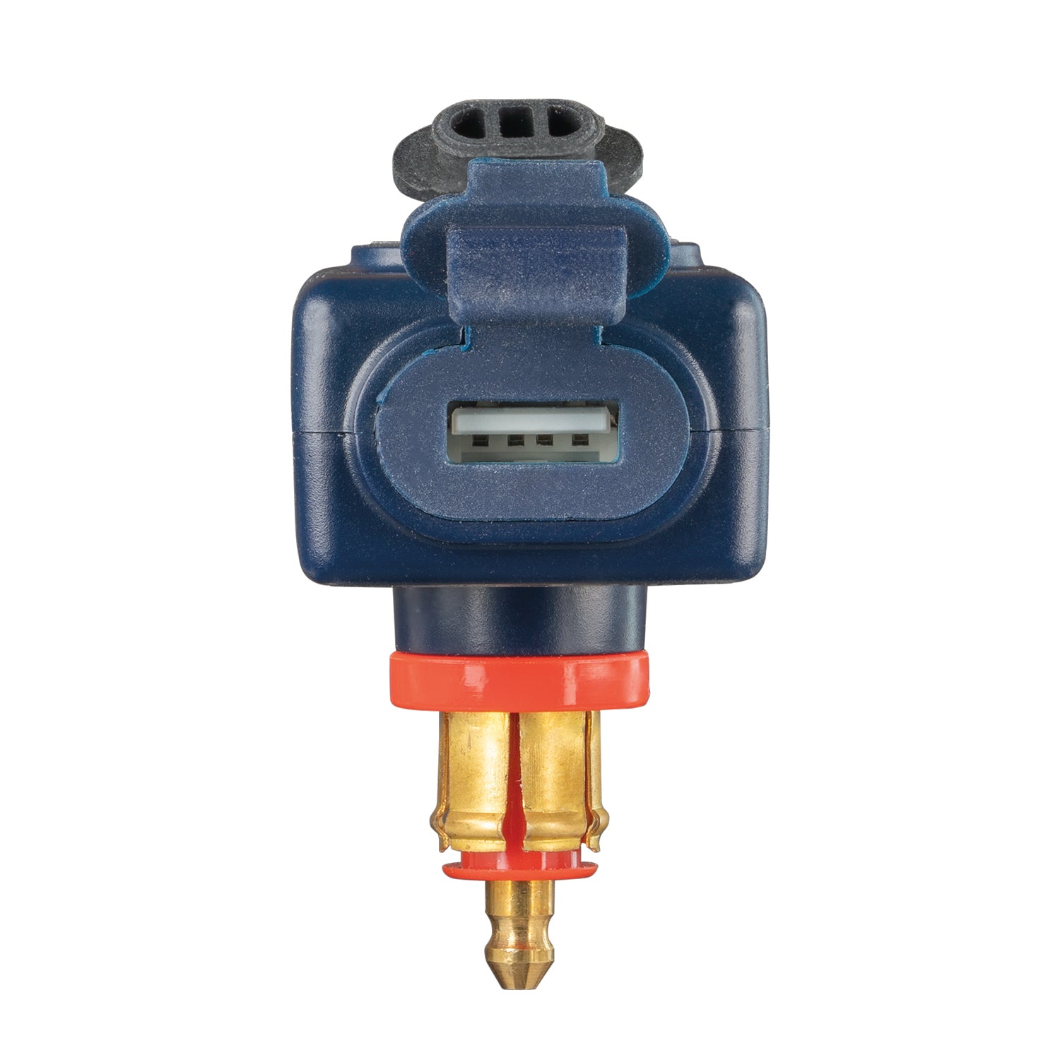 OptiMate – Dual 90° USB Charger for DIN / BIKE Socket (3300mA, USB-A + USB-C) - USB O-114 - Tecmate USA
