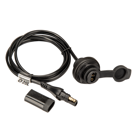 OptiMate CABLE O-20 Weatherproof SAE socket, front panel mount - TecMate USA