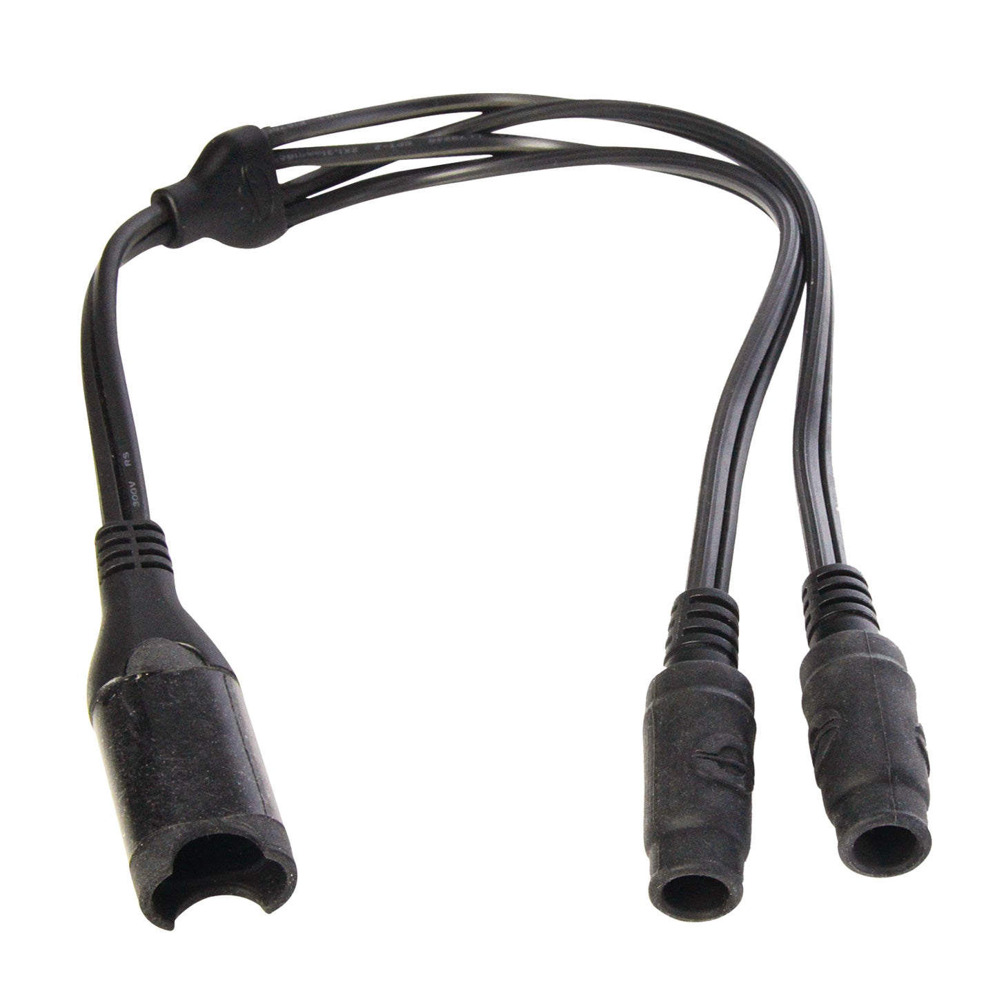 OptiMate Y-splitter cable, SAE IN to 2 x DC sockets OUT -  CABLE O-35 - Tecmate USA