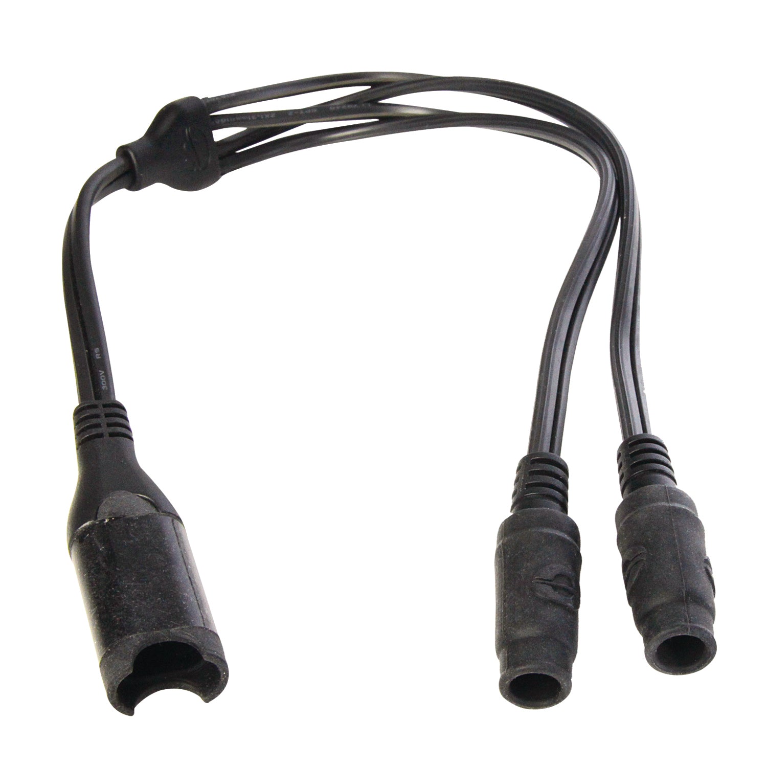 OptiMate Y-splitter cable, SAE IN to 2 x DC sockets OUT -  CABLE O-35 - Tecmate USA