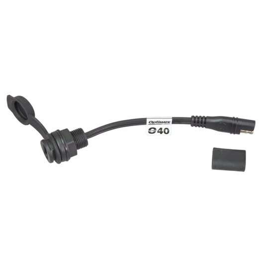 OptiMate CABLE O-40s Weatherproof SAE socket, panel mount - TecMate USA - View 2
