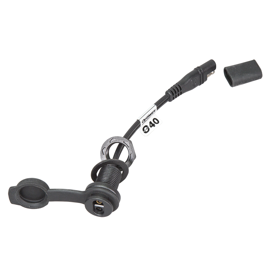 OptiMate CABLE O-40s Weatherproof SAE socket, panel mount - TecMate USA