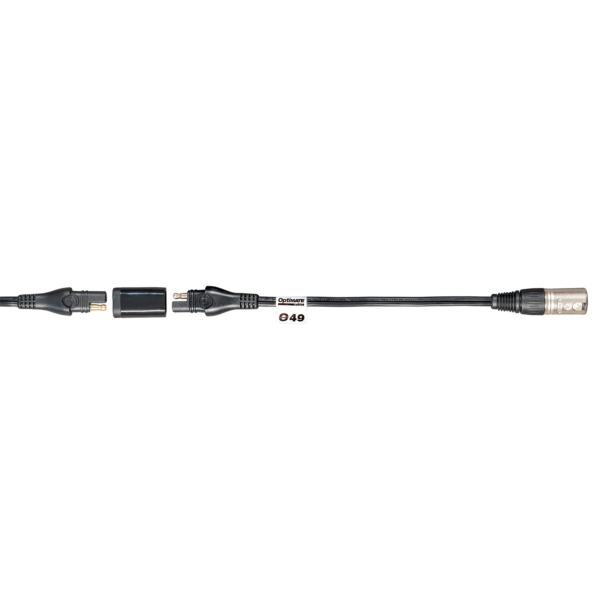Optimate Cable O-49, Adapter, SAE to XLR 3-pin Plug for 24V Battery Charging - TecMate USA - View 2 - View 3
