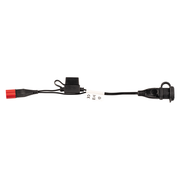 OptiMate O-77 Heavy Duty Weatherproof EURO5 6-Pin Diagnostic Port to Standard 2-Pin SAE Battery Charge Adapter Cable for Modern European Motorcycles - TecMate USA - View 2