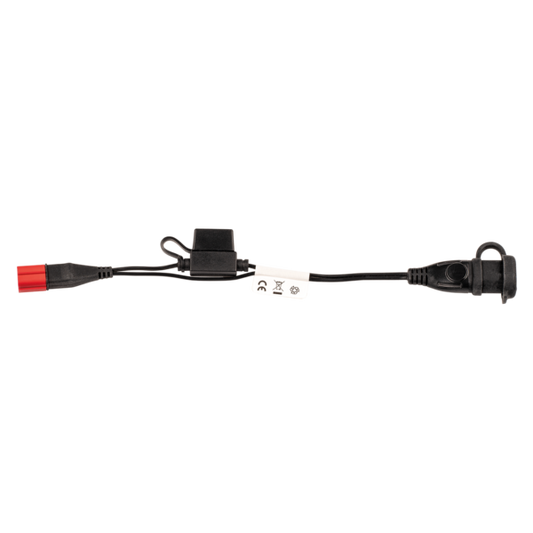 OptiMate O-77 Heavy Duty Weatherproof EURO5 6-Pin Diagnostic Port to Standard 2-Pin SAE Battery Charge Adapter Cable for Modern European Motorcycles - TecMate USA - View 2