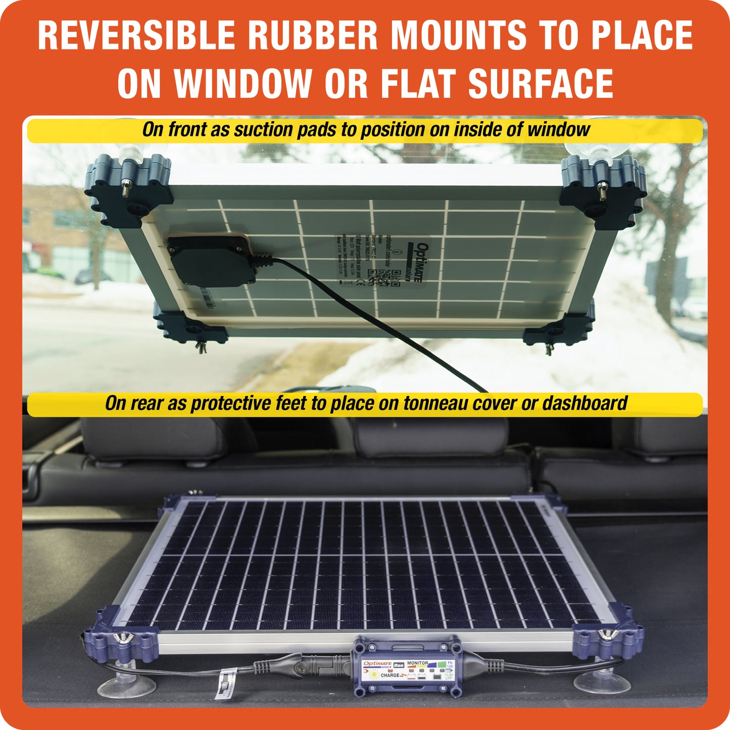 OptiMate Solar DUO 10W Car Kit – Smart Solar Battery Charger & Maintenance 12V with OBDII Adapter – Safe Battery Maintenance for Car, Motorhome, ATV, Motor & Jet Ski – Water Resistant System - Tecmate USA