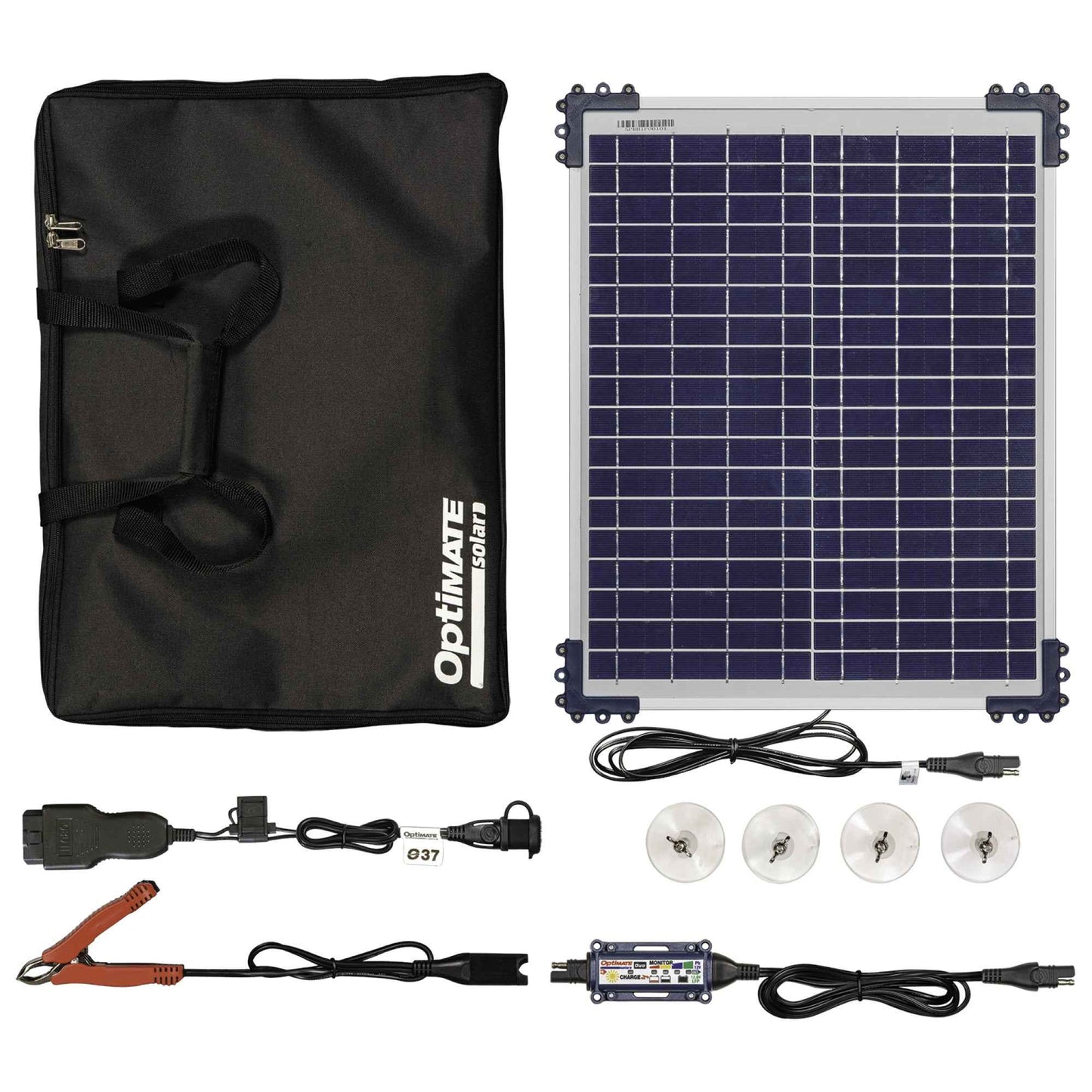 OptiMate Solar DUO TM522-D2CK: OFF-GRID series 20W car / pickup 12V Battery Maintenance Kit