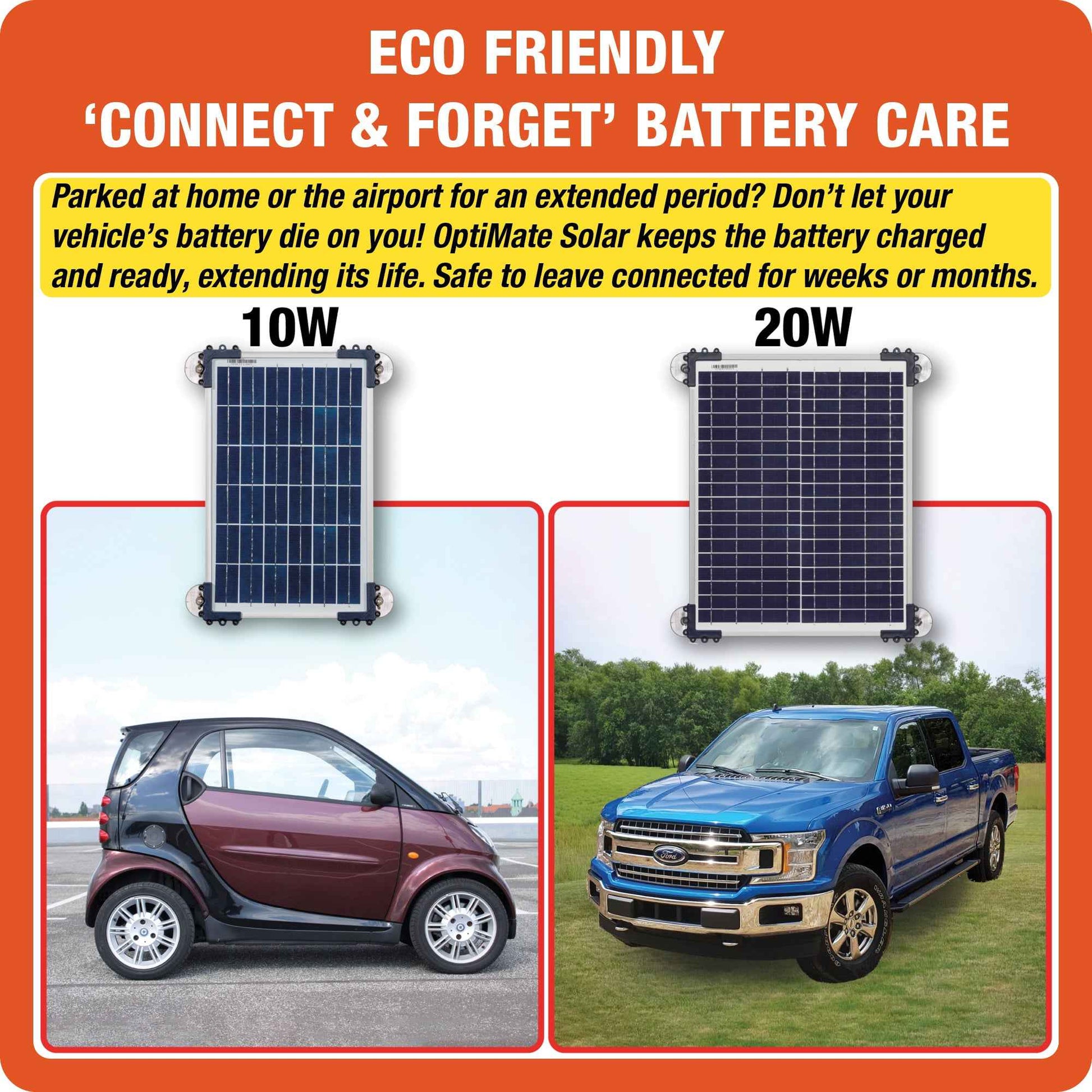 OptiMate Solar DUO TM522-D2CK: OFF-GRID series 20W car / pickup 12V Battery Maintenance Kit
