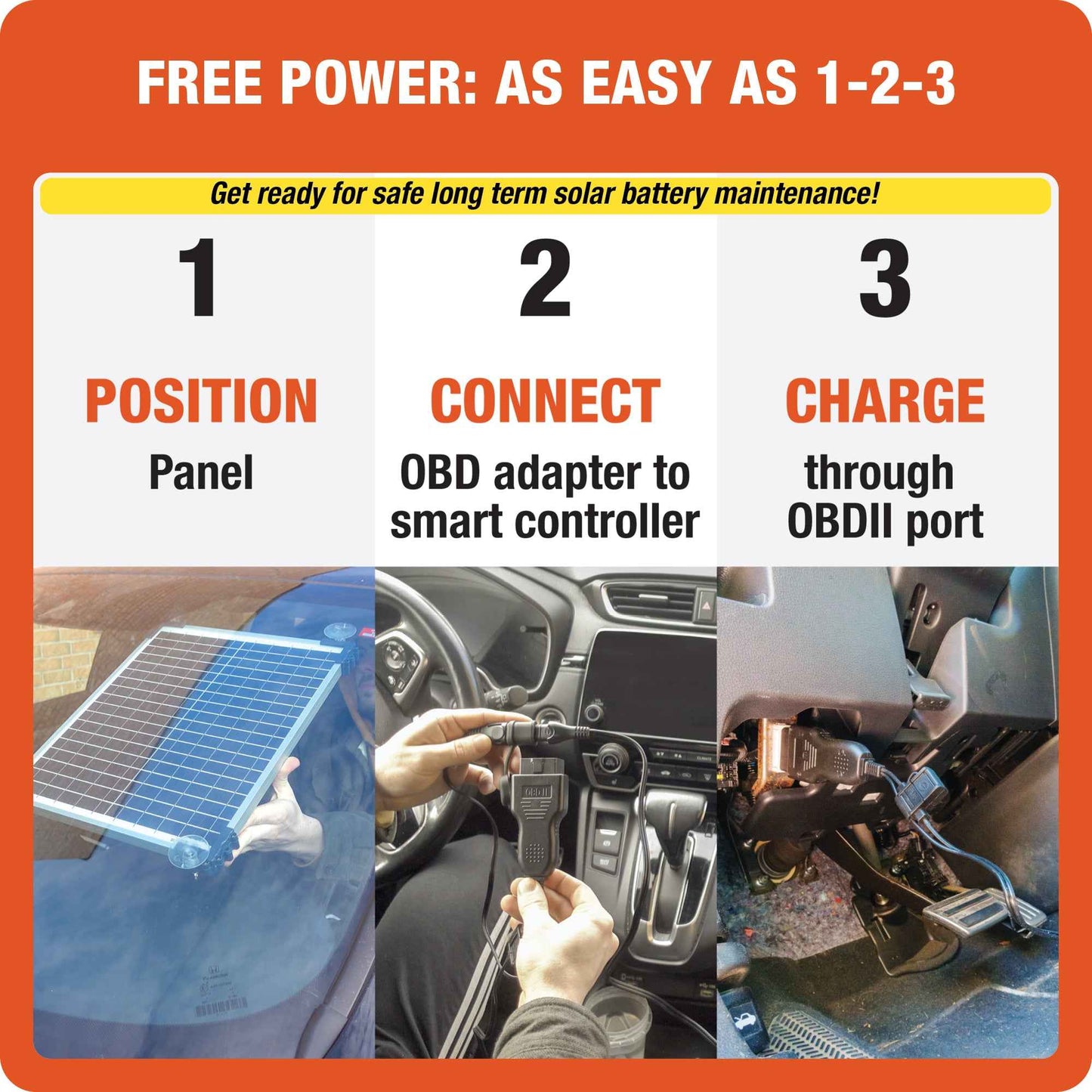 OptiMate Solar DUO TM522-D2CK: OFF-GRID series 20W car / pickup 12V Battery Maintenance Kit