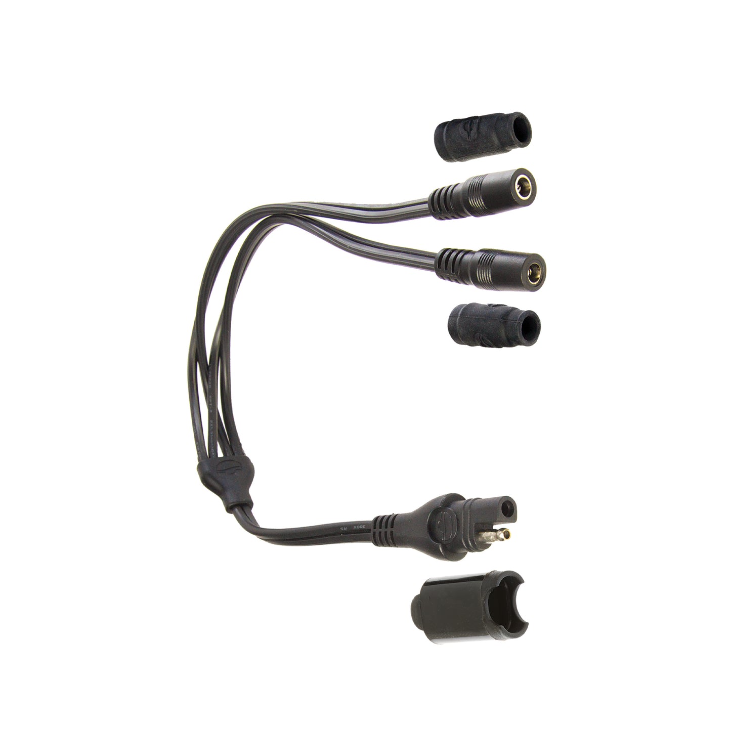 OptiMate Y-splitter cable, SAE IN to 2 x DC sockets OUT -  CABLE O-35