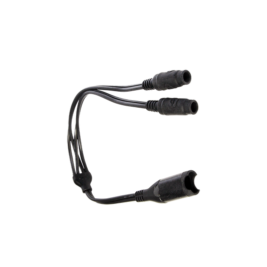 OptiMate Y-splitter cable, SAE IN to 2 x DC sockets OUT -  CABLE O-35