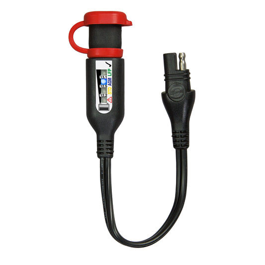 OptiMate Battery status / charge system monitor for 12V lead-acid & 12.8V lithium-ion, with in-line SAE connectability - MONITOR O-125 - Tecmate USA