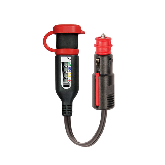 OptiMate Battery Status & Charging System Monitor (SAE to DIN) - MONITOR O-126 - Tecmate USA