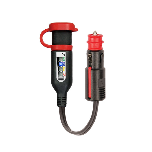 OptiMate Battery Status & Charging System Monitor (SAE to DIN) - MONITOR O-126 - Tecmate USA