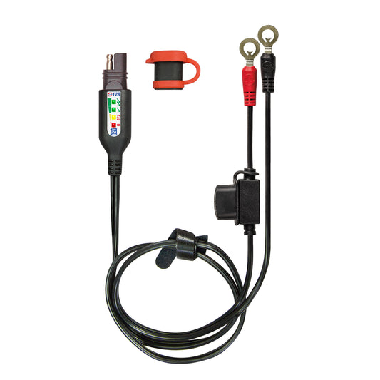 OptiMate Permanent battery lead with integrated battery status / charge system monitor for 12V lead-acid - O-128 - Tecmate USA