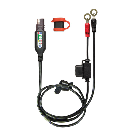 OptiMate Permanent battery lead with integrated battery status / charge system monitor for 12V lead-acid - O-128 - Tecmate USA