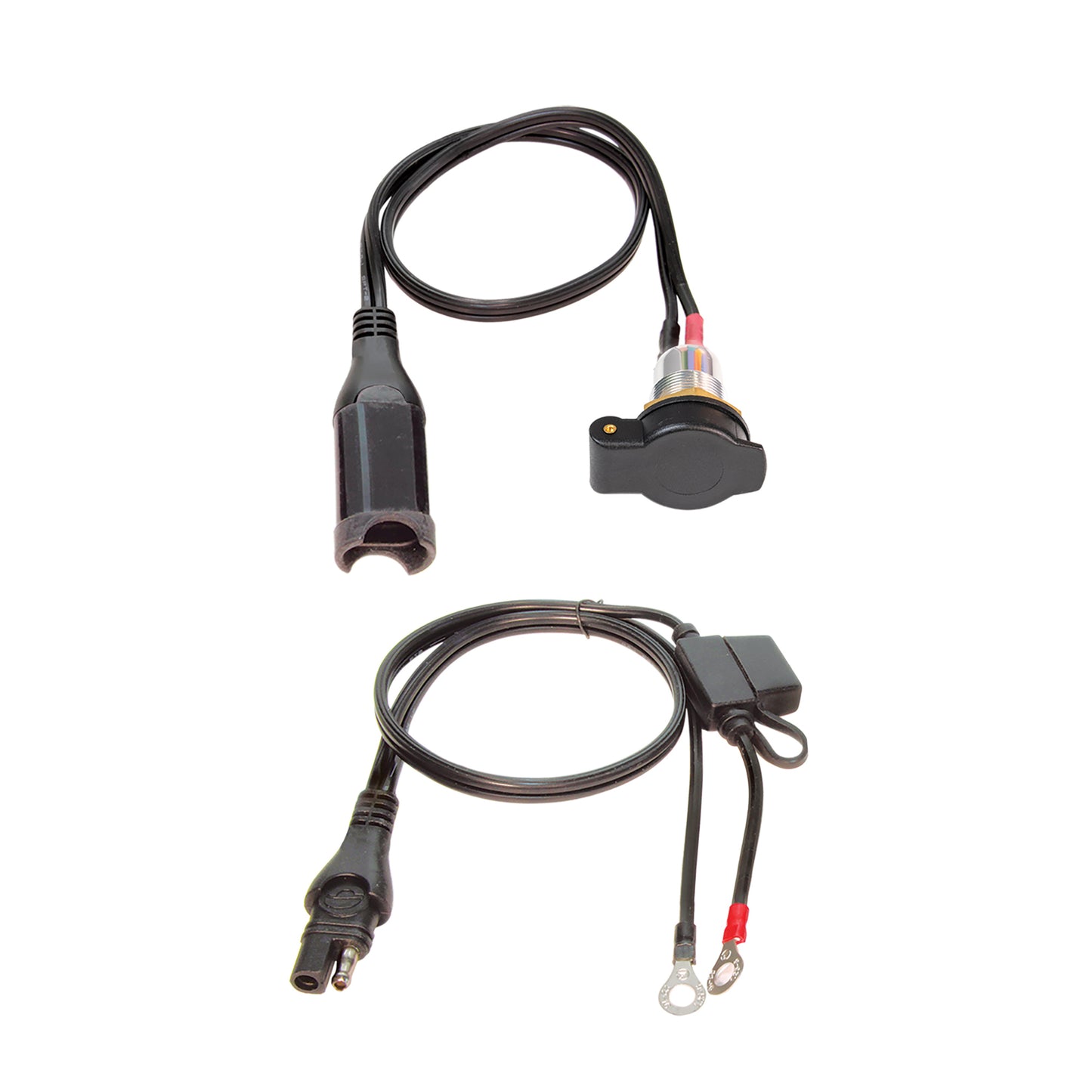 OptiMate BIKE (DIN) socket to M6 (1/4”) rings, premium kit - CABLE O-18 - Tecmate USA