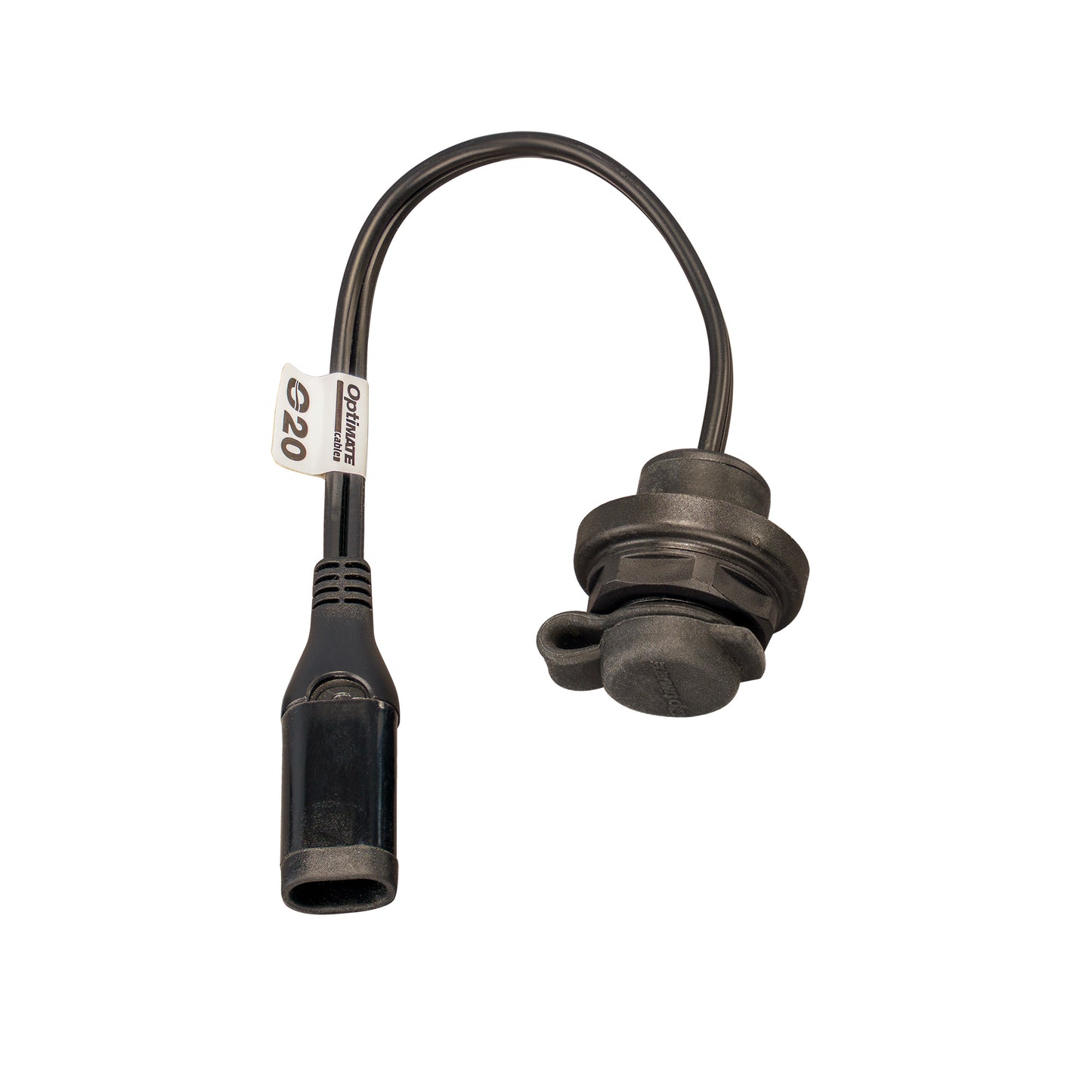OptiMate Weatherproof SAE socket, front panel mount - CABLE O-20 - Tecmate USA