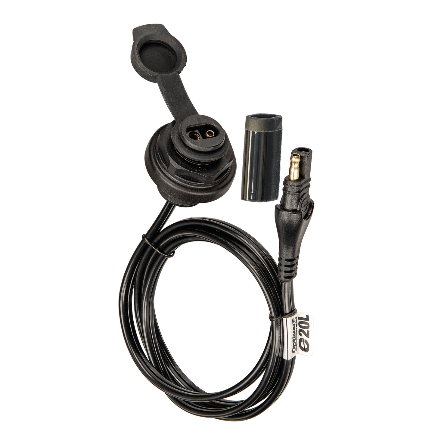 OptiMate CABLE O-20L Weatherproof SAE socket, front panel mount