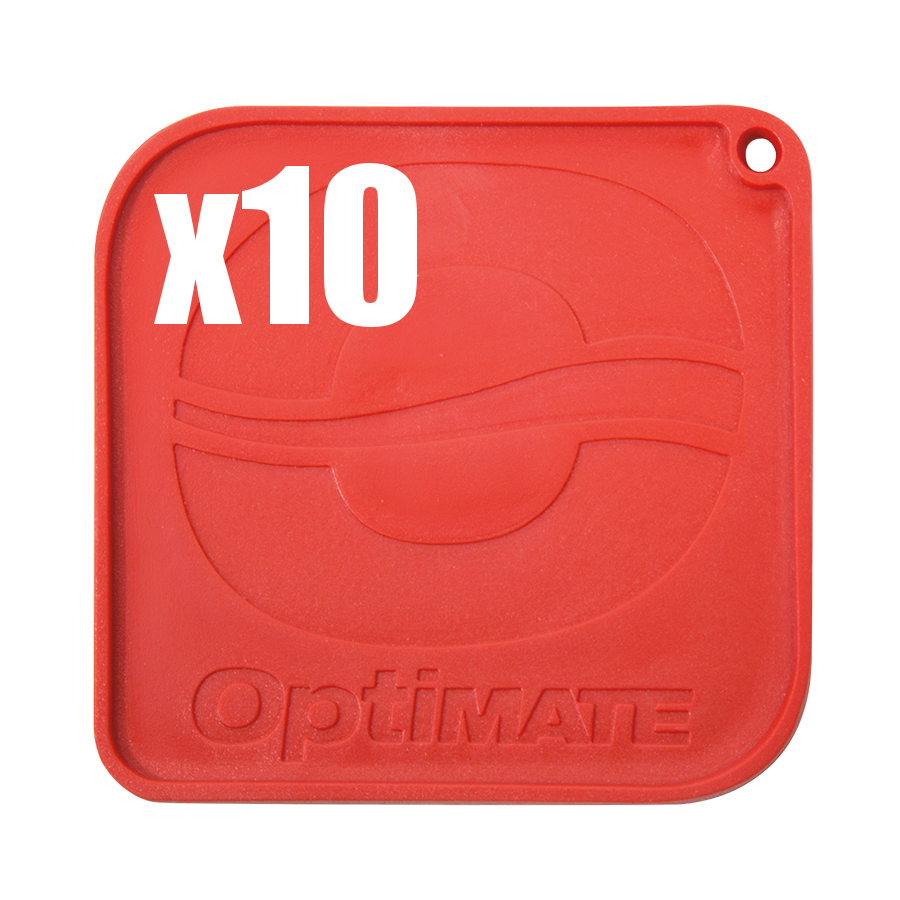 OptiMate TS-251x10 PK Heavy Duty Heat-Resistant ABS Motorcycle Side Stand Kickstand Puck (Commercial Workshop 10-Pack) - TecMate USA