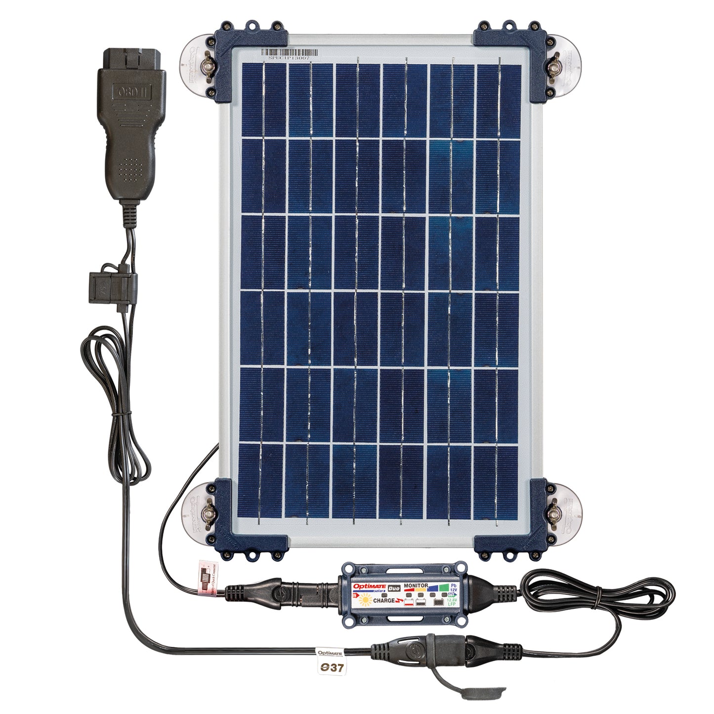 OptiMate Solar DUO 10W Car Kit – Smart Solar Battery Charger & Maintenance 12V with OBDII Adapter – Safe Battery Maintenance for Car, Motorhome, ATV, Motor & Jet Ski – Water Resistant System TM522-D1CK