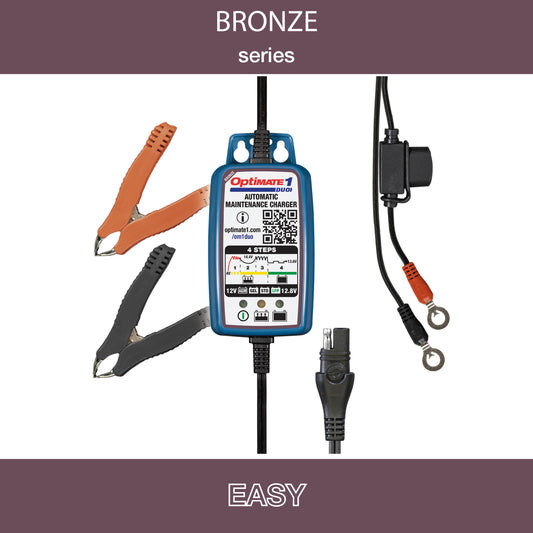 OptiMate 1 Voltmatic: 4-step, automatic charger & maintainer Lead-acid, 6V / 12V , 0.6A