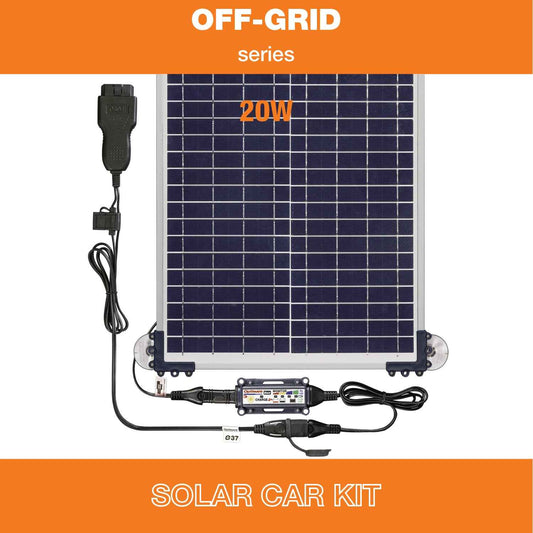 OptiMate Solar DUO TM522-D2CK: OFF-GRID series 20W car / pickup 12V Battery Maintenance Kit