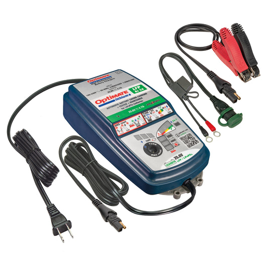 OptiMate Lithium LFP 8s5A : LITHIUM series 25.6 V 5A LiFePO₄ Lithium Battery Saver, Charger, Tester & Maintainer